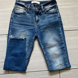 Kancan frayed skinny jeans size 26